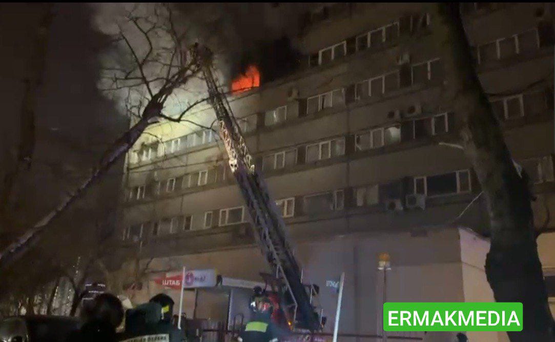 Пожар в столичной гостинице 