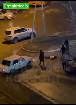 Автомобилист намеренно въехал в толпу дерущихся 