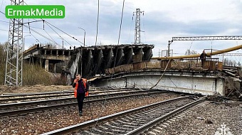 Обрушение автомобильного моста в Смоленской области