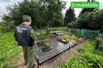 Пьяные варвары разгромили кладбище 